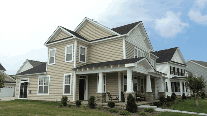 Big House with Beige Siding — Siding in Yorktown, VA