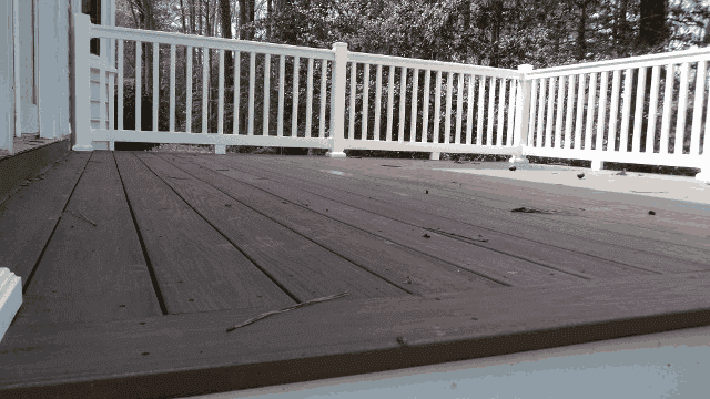Wooden Deck with White Railings — Deck in Yorktown, VA