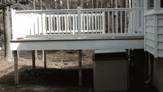 Side View of House Deck — Construction in Yorktown, VA