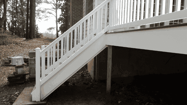 White Themed Deck — Residential in Yorktown, VA