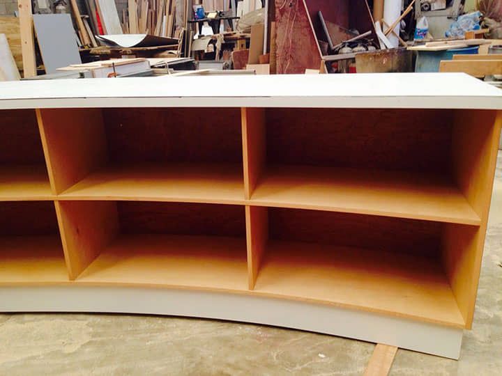 DISEÑO Y PROYECCIÓN - Interior de Recepcion Curva 