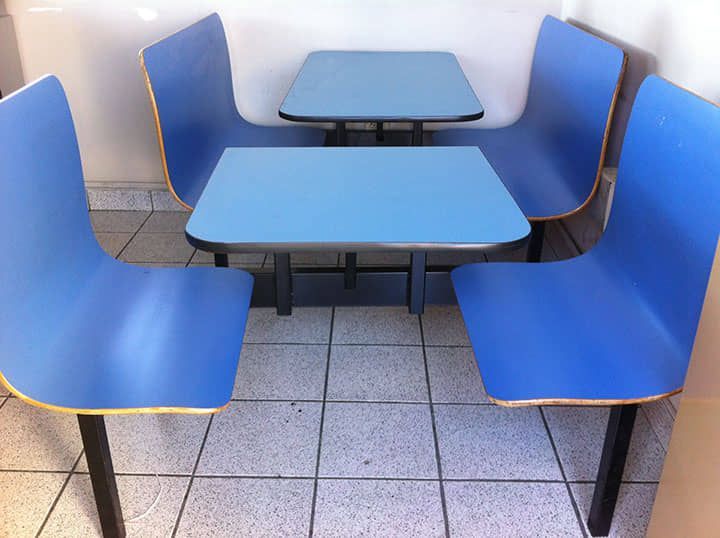 DISEÑO Y PROYECCIÓN - Comedor y banca curva de madera