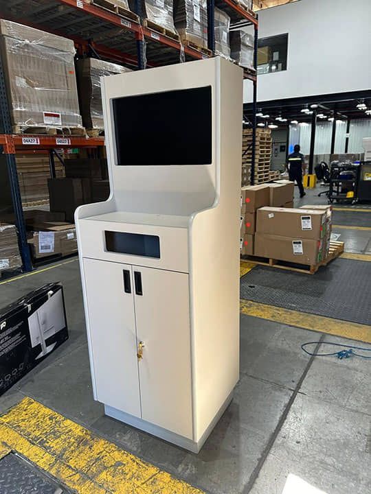 DISEÑO Y PROYECCIÓN - Gabinete para computadora e impresora, kiosco de madera, kiosco industrialm kiosco comercial
