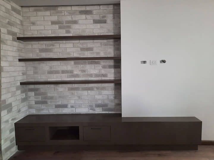 DISEÑO Y PROYECCIÓN - TV cabinet, cabinet for TV, Mueble de television, floating shelves, repisas flotantes