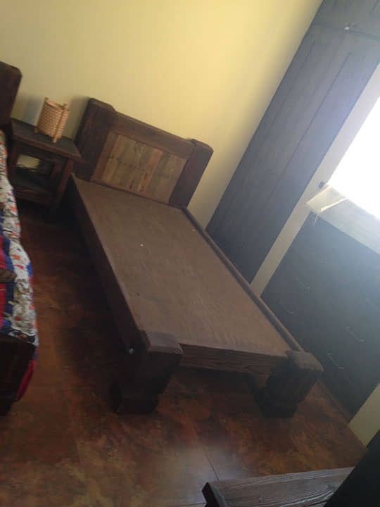 DISEÑO Y PROYECCIÓN - Base de cama de madera, base de cama rustica 