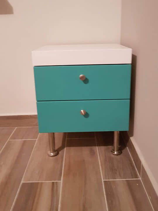 DISEÑO Y PROYECCIÓN - Gabinete de noche, Buró de madera, buró moderno