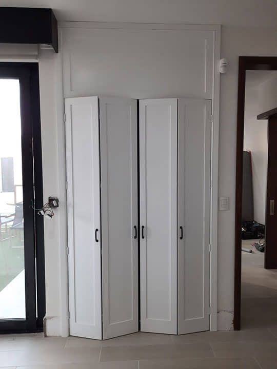 DISEÑO Y PROYECCIÓN - Folding doors, Interior folding doors, Puertas interiores plegables, puertas plegables