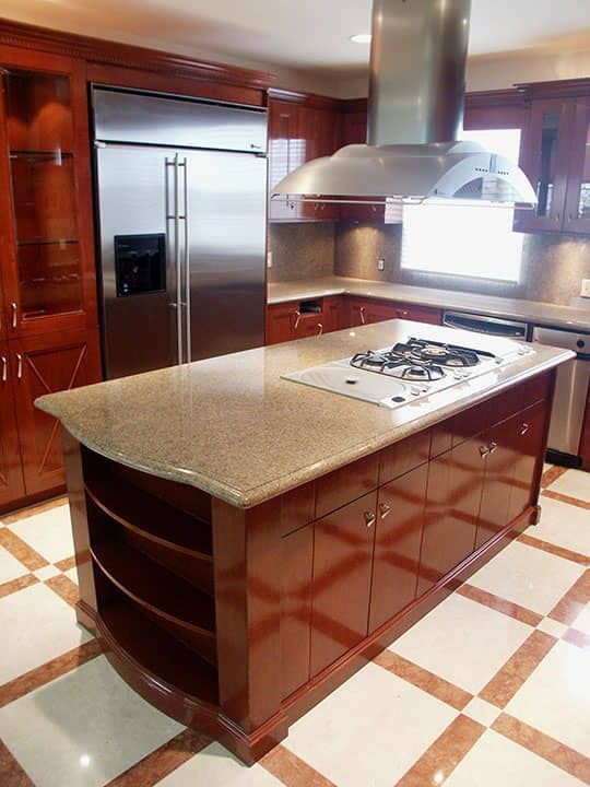 DISEÑO Y PROYECCIÓN - Isla de cocina elegante