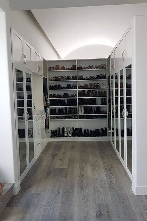 DISEÑO Y PROYECCIÓN - Mirror Walking Closet, wood walking closet, closet con espejos