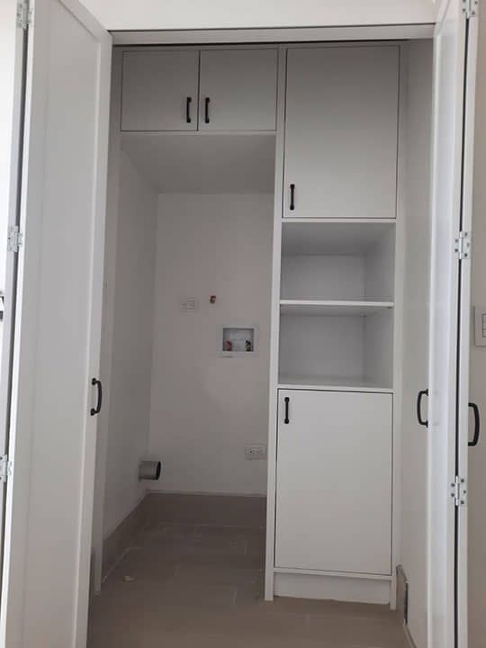 DISEÑO Y PROYECCIÓN - Mueble para lavadora, mueble para cuarto de lavadora, closet para cuarto de limpieza