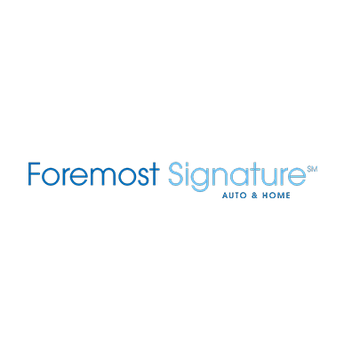 Foremost Signature Auto & Home logo in blue text on a white background