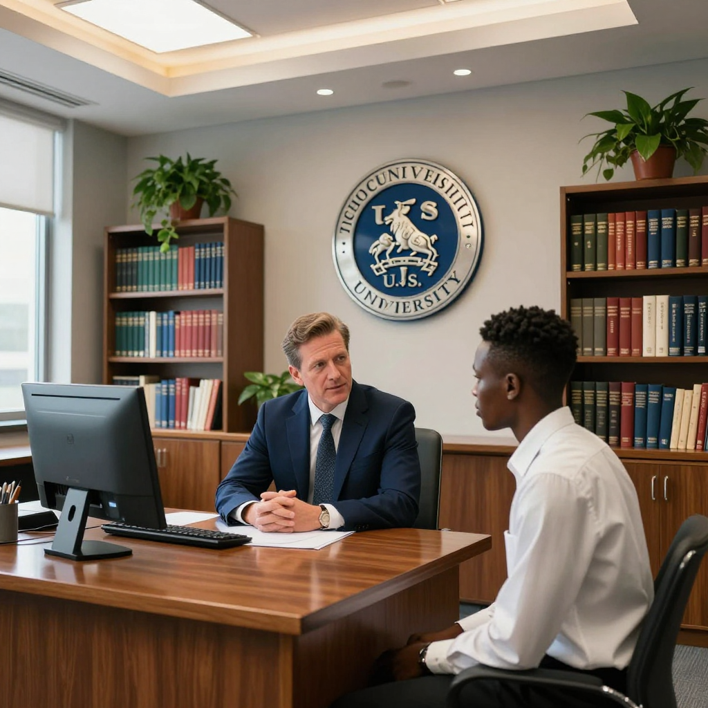 Masvingo student consulting preparing study abroad and scholarship applications with Prestige Schola