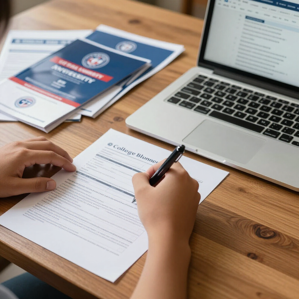 “Kwekwe student completing a college survey form, preparing for study abroad with Prestige Scholar