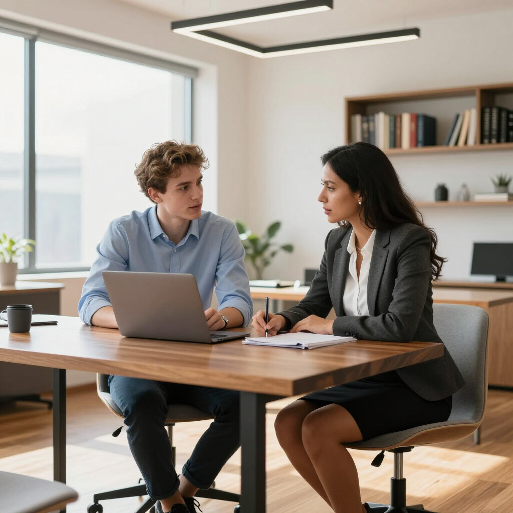 “Victoria Falls students reviewing documents and laptops for university applications with Prestige Scholar.”