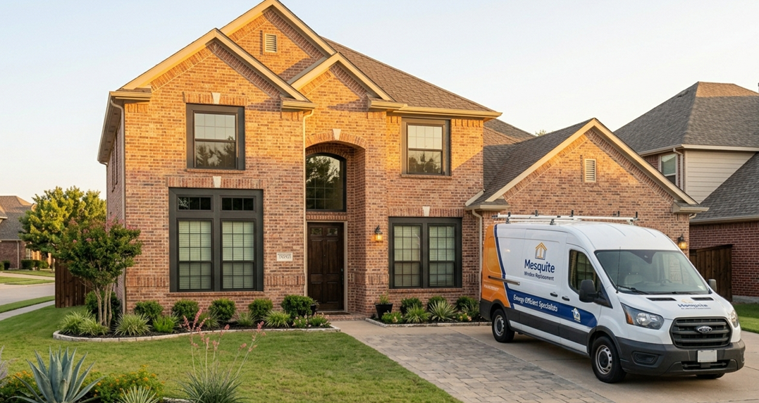 Energy-efficient replacement windows installed on a modern home in the Best Window Replacement Companies in Mesquite, TX — 2026 Guide