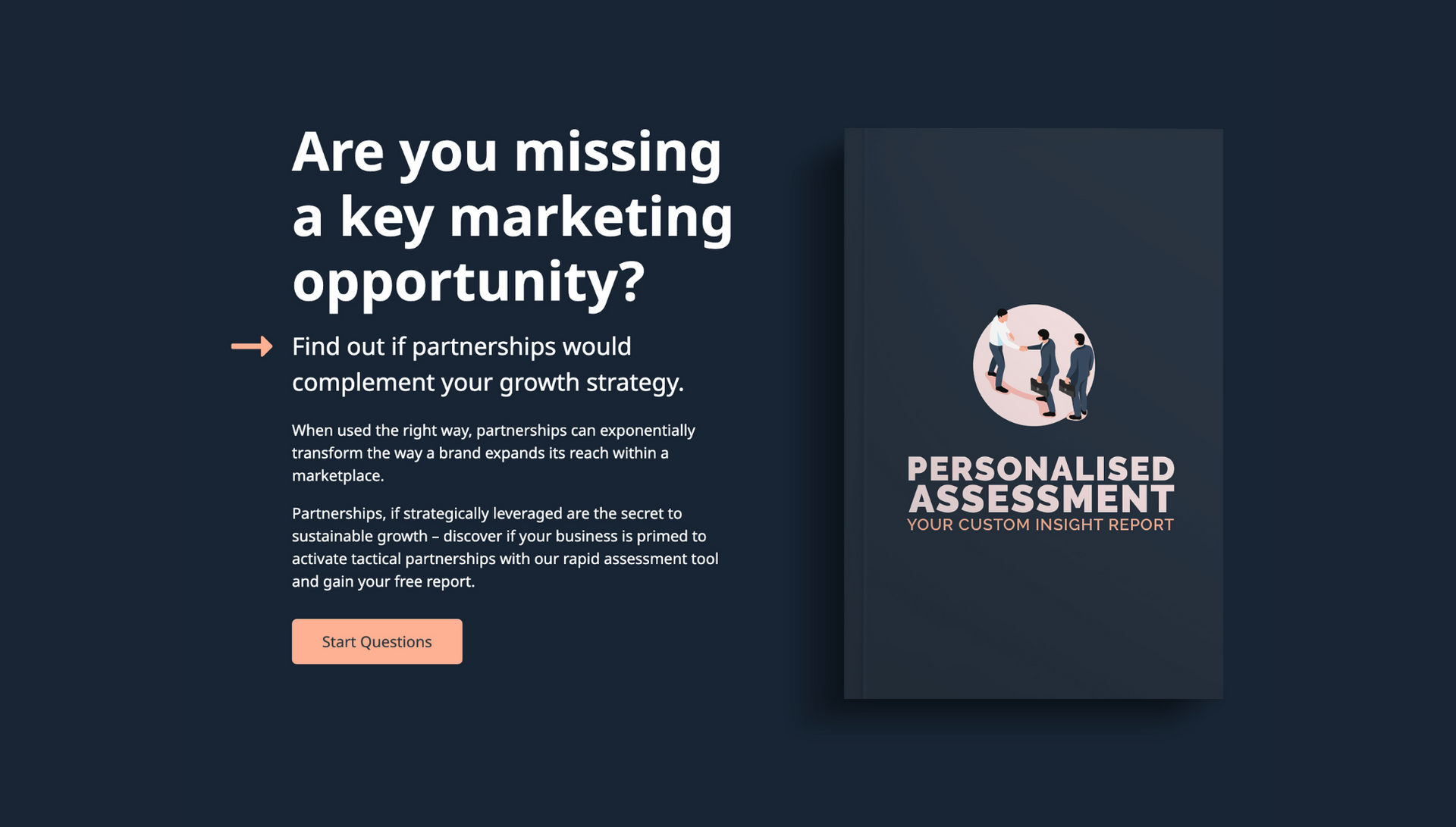 A poster that says `` are you missing a key marketing opportunity ? ''