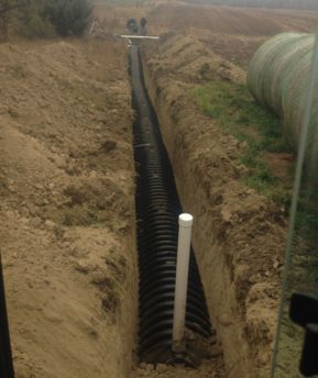 Black Large Pipe Underground — Fairbury, NE — Starr Plumbing LLC