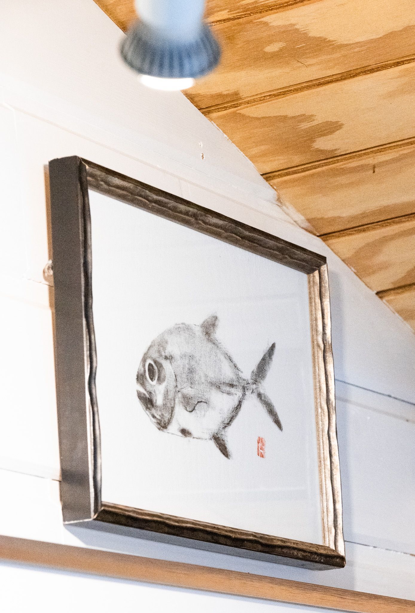 Encadrement d'une peinture