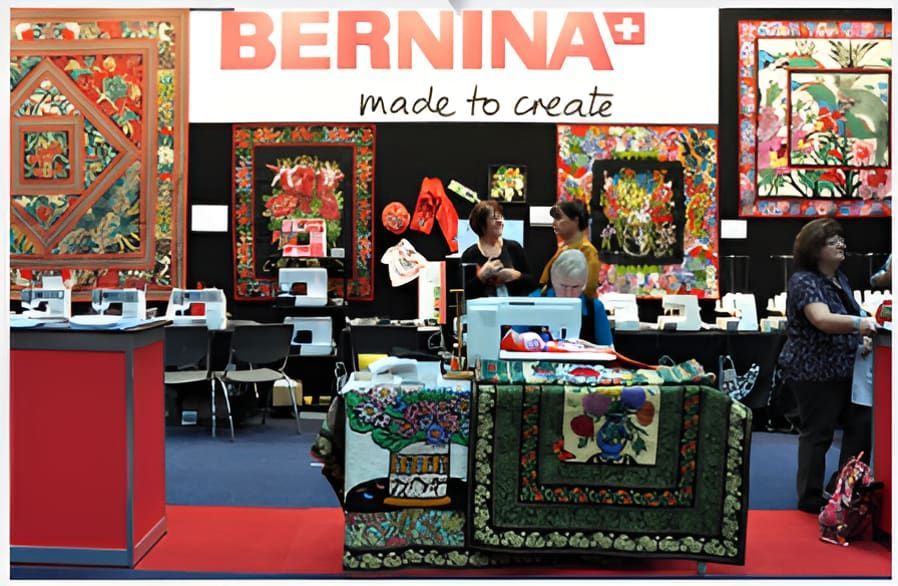 A Bernina Made To Create Display With Quilts And Sewing Machines — Bernina Sewing Centre In Mackay, QLD