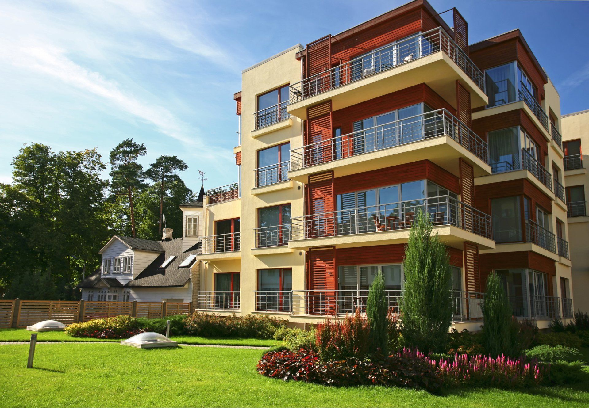 HVAC— Apartment Building With Garden in Minneapolis, MN