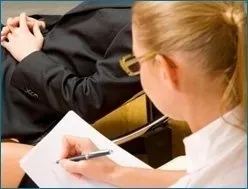 seduta dalla psicologa