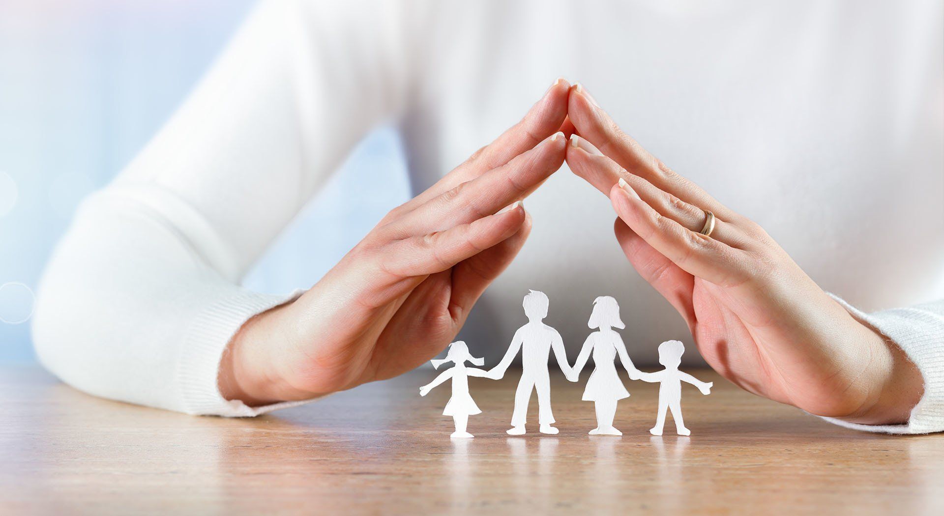 Woman With Family Paper Cutout — Frankfort, IL — Low Voltage Systems