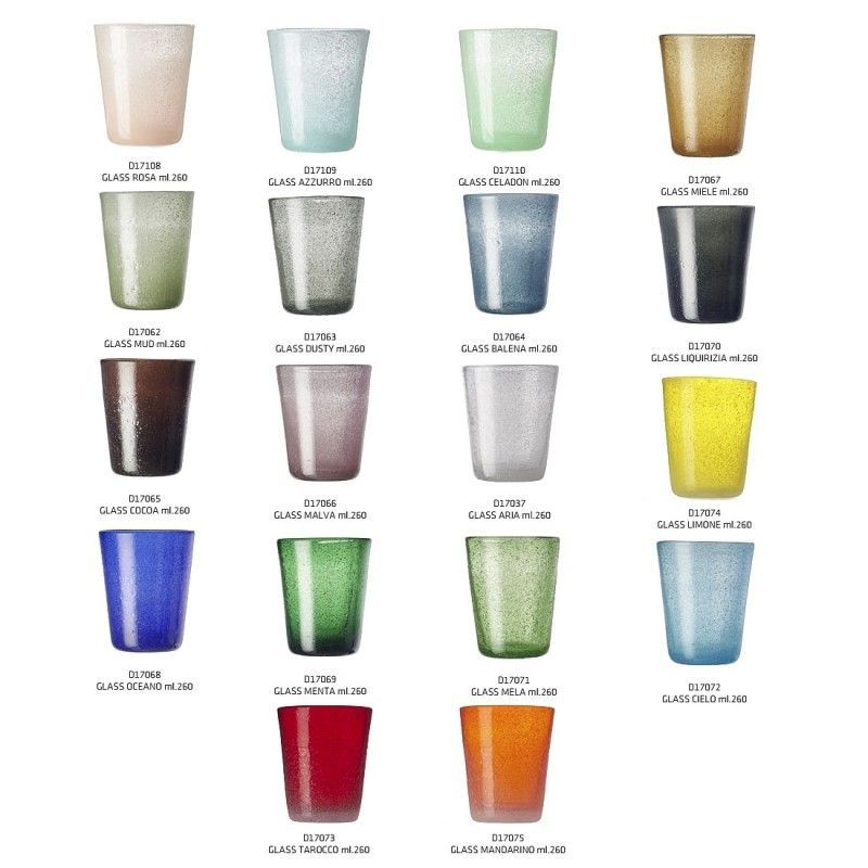 bicchieri colorati
