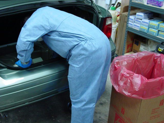 hazardous car clean up