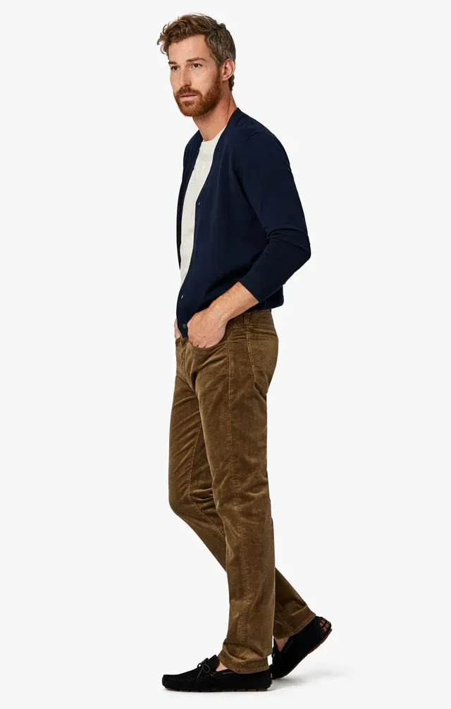 34 Heritage Courage Straight Leg Pants In Tobacco Cord