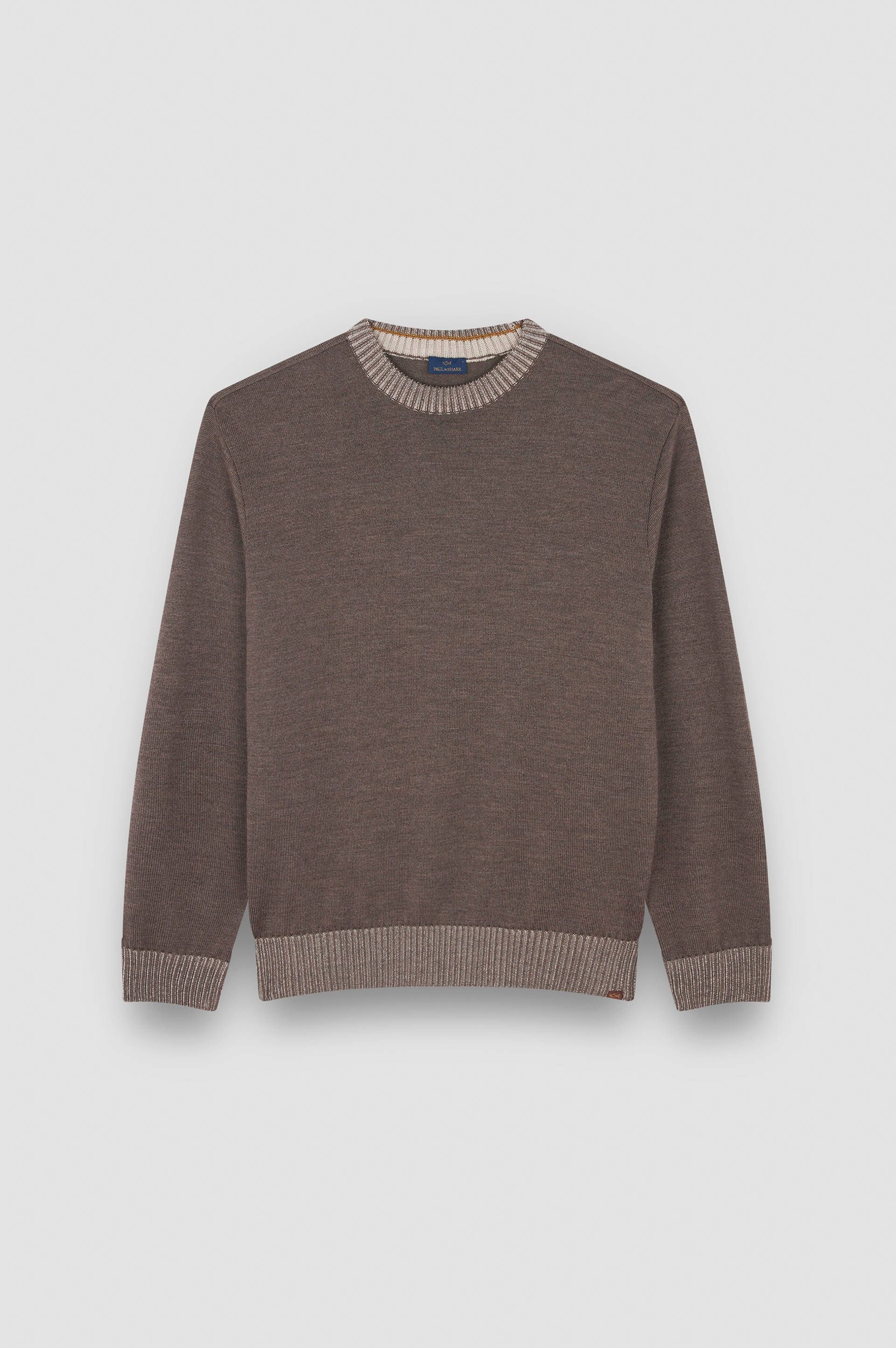 Paul & Shark Soft Cool Touch Wool Crewneck Sweater