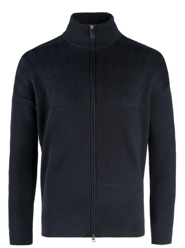 Phil Petter Zip Jacket With Masculine Rhombus Structure