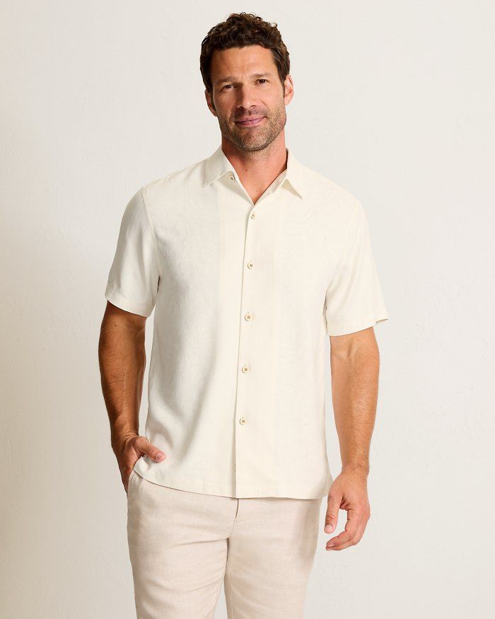 Tommy Bahama Maui Border Silk Camp Shirt