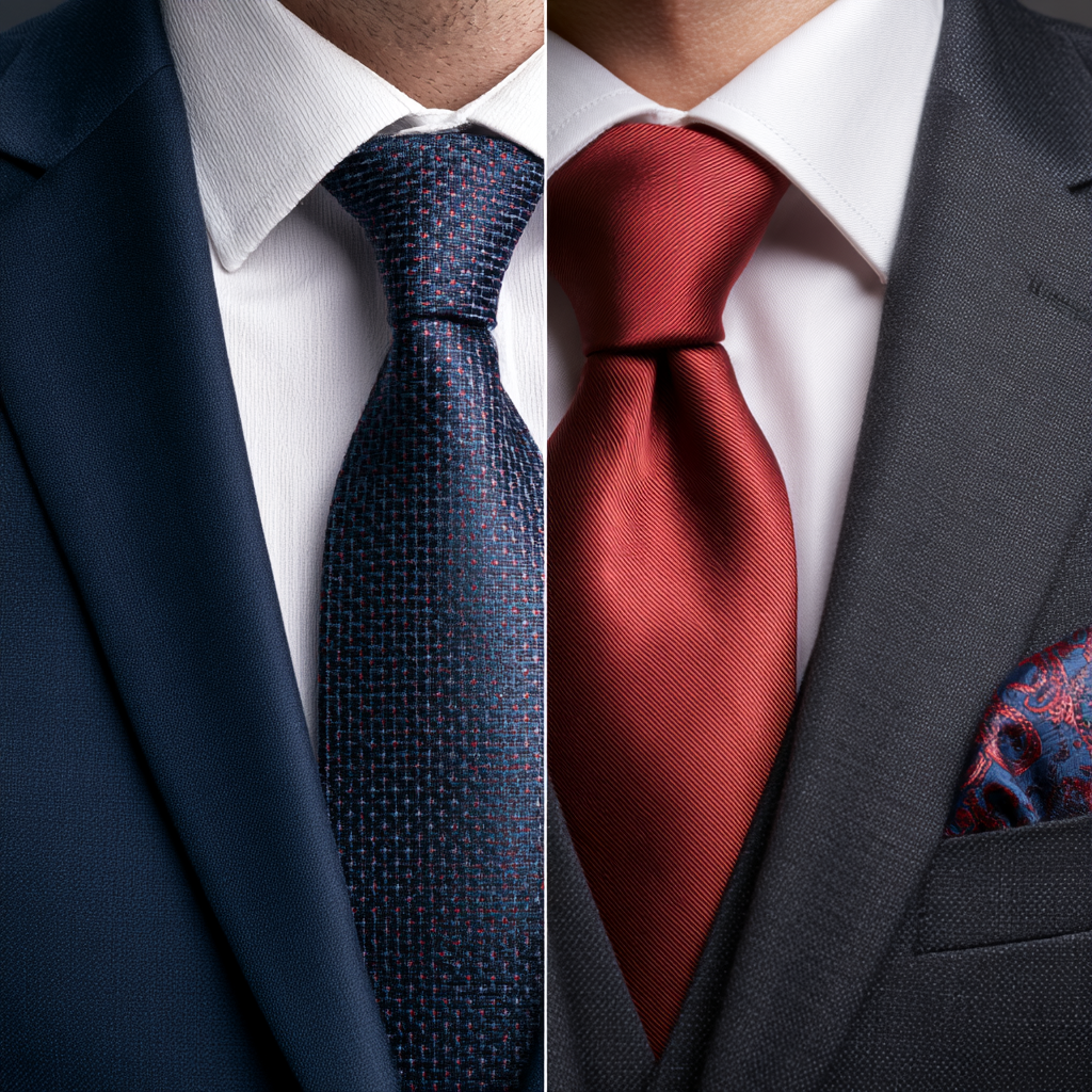 navy and charcoal suits
