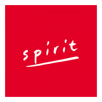 Le mot esprit est écrit en blanc sur fond rouge.