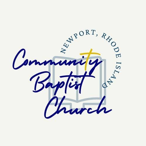 The logo for the community baptist church in newport , rhode island.