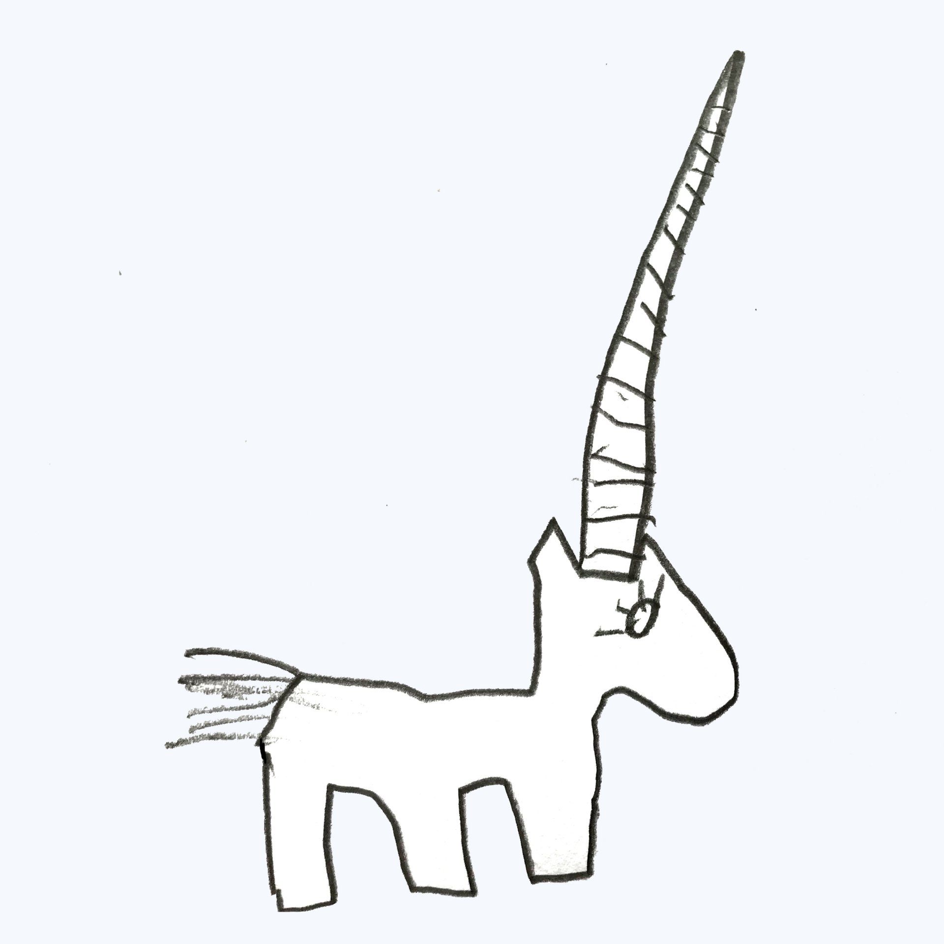 eenhoorn kindertekening