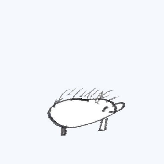 egeltje kindertekening