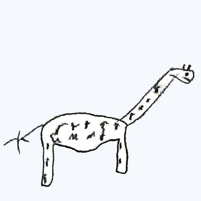 giraf kindertekening