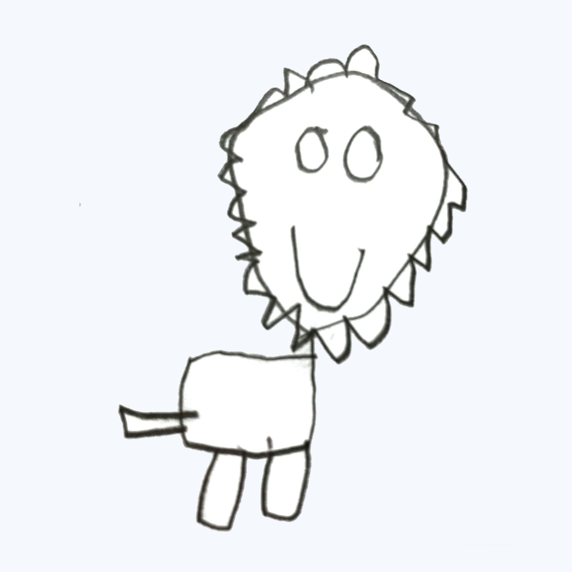 leeuw kindertekening