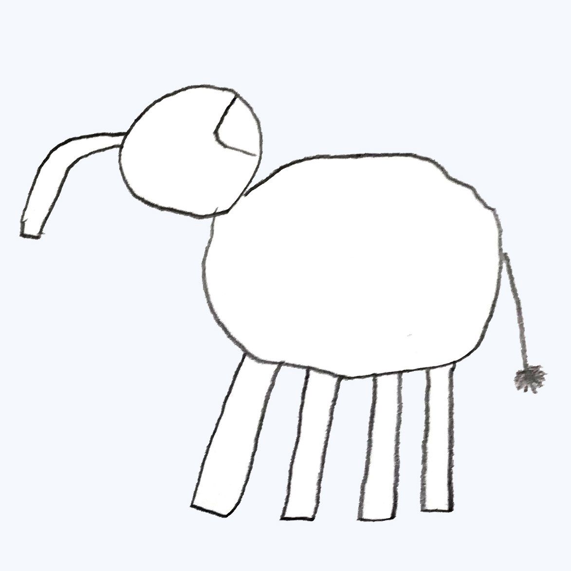 olifant kindertekening