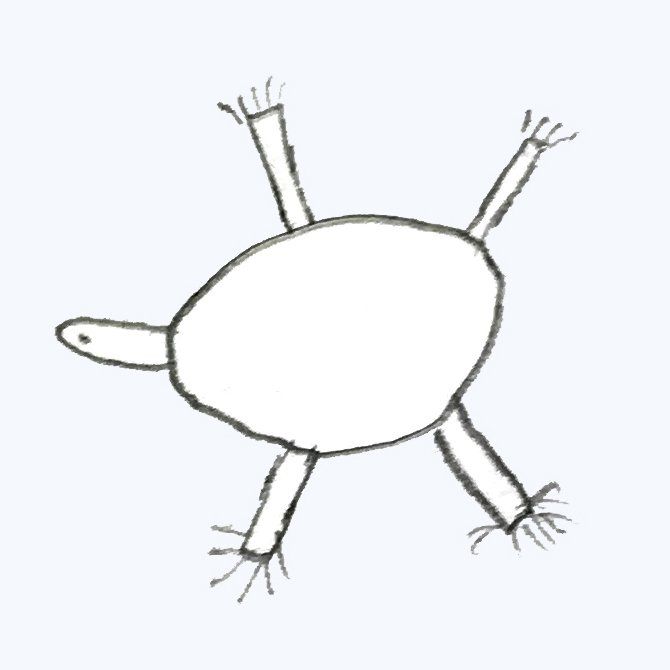 kikker kindertekening