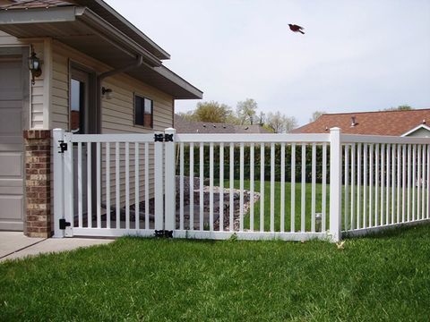 White Vinyl Fence