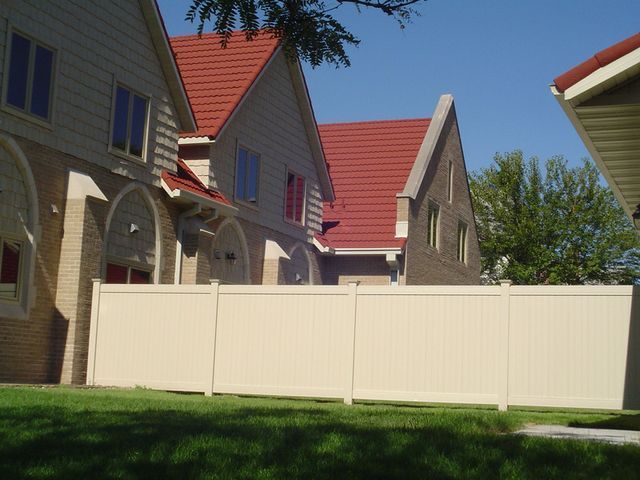Dirty White Residential Fence