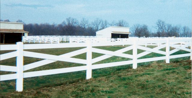 Vinyl Railing On Farm