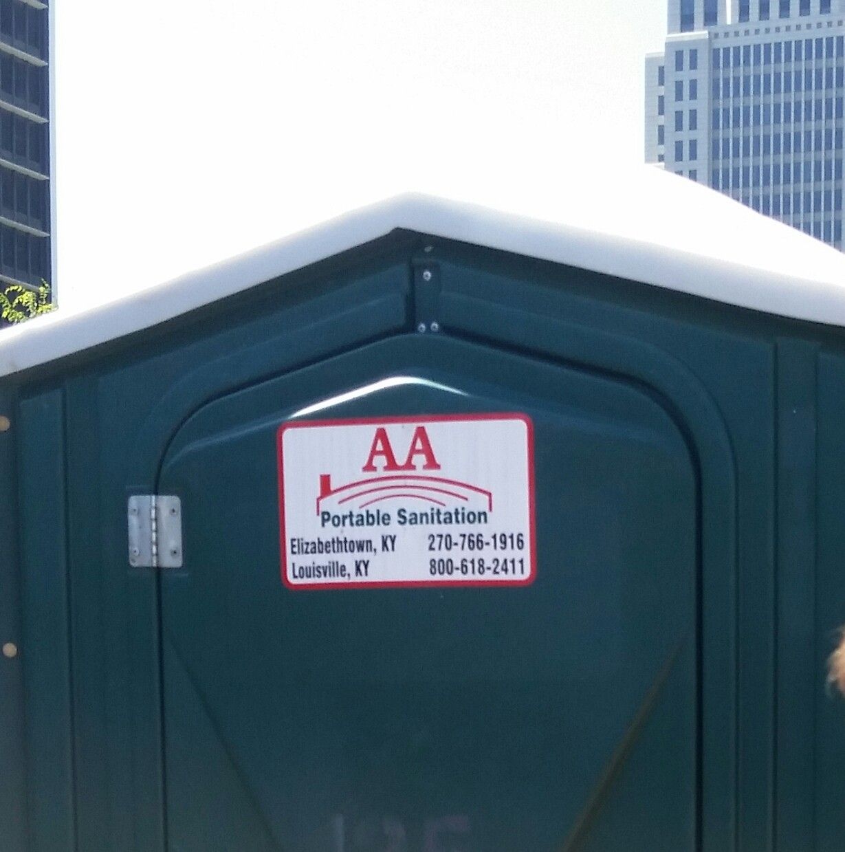 Blue Mobile Chemical Toilet Unit — Elizabethtown, KY — A A Portable Sanitation