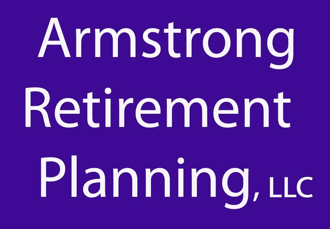 A purple background with white text that says armstrong retirement planning llc