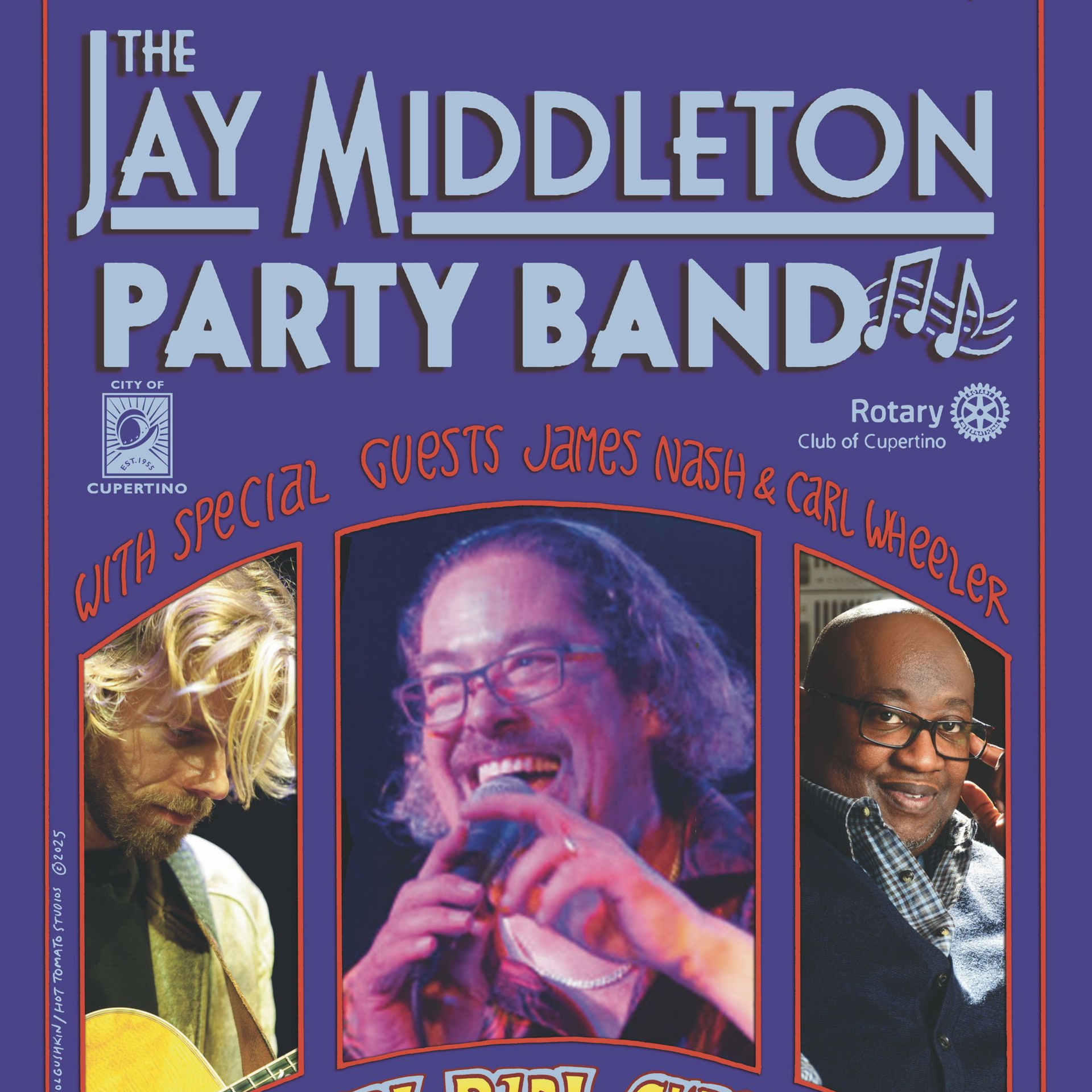 A group of people are playing instruments on a stage.