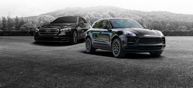 Vehicles We Service - Two black vehicles on asphalt | Autohaus Service & Sales