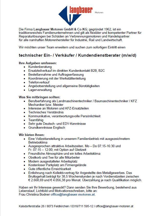 technischer Ein- und Verkäufer