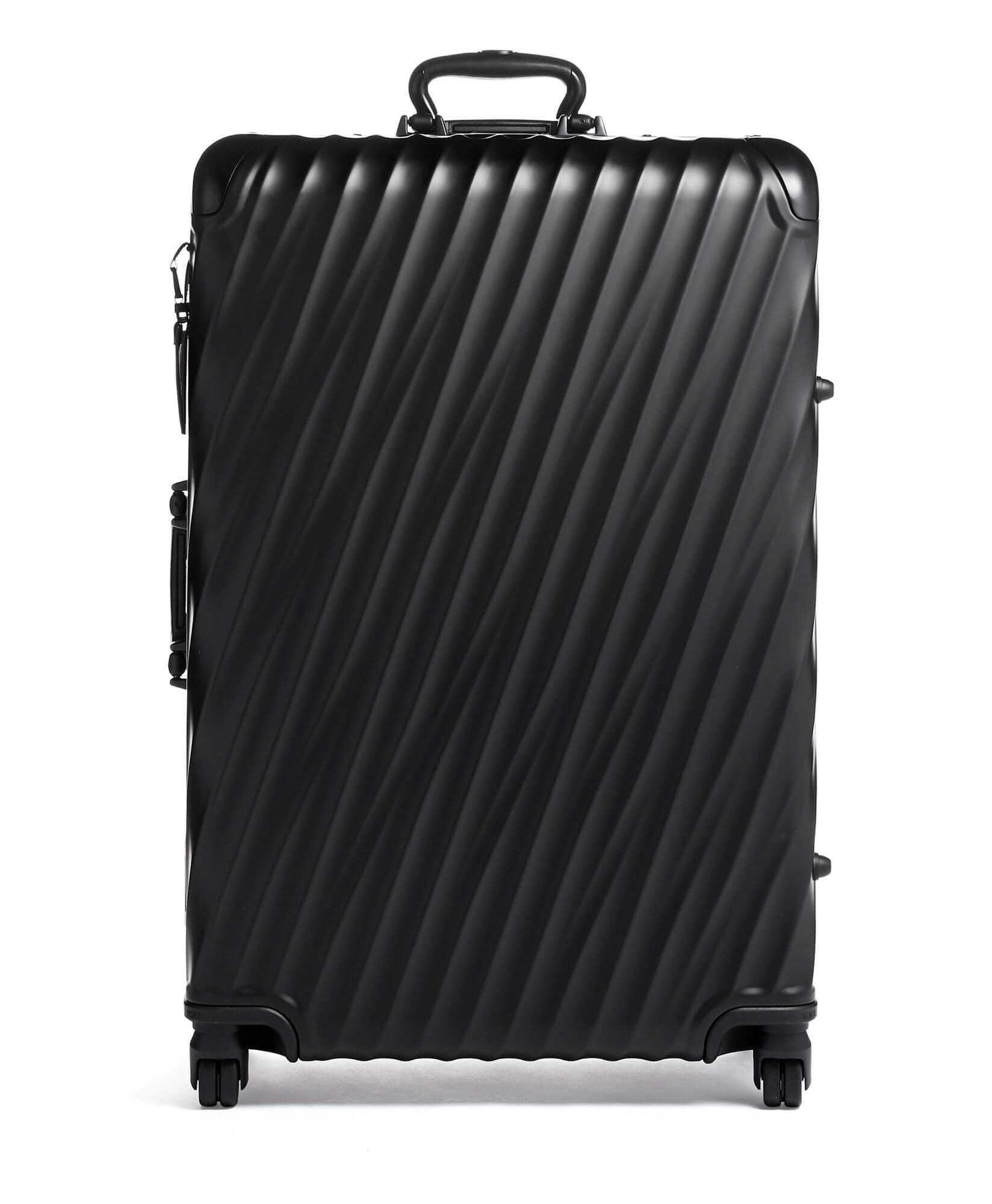 tumi extended trip packing case black aluminum design